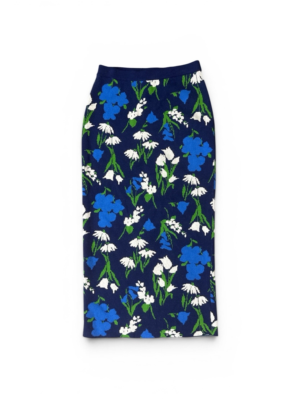 kate spade Navy Blue Floral Pencil Skirt